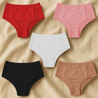 Kit 5 Calcinhas De Algodão Pós Parto Pala Dupla Cós Alto  – Cotton Premium, Confortáveis e Modeladoras em Oferta na Shopee