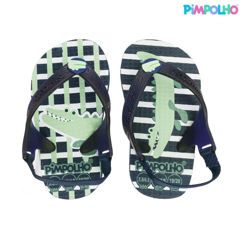 Sandália Praiana Baby Marinho Jacaré Masculino Pimpolho em Oferta na Shopee