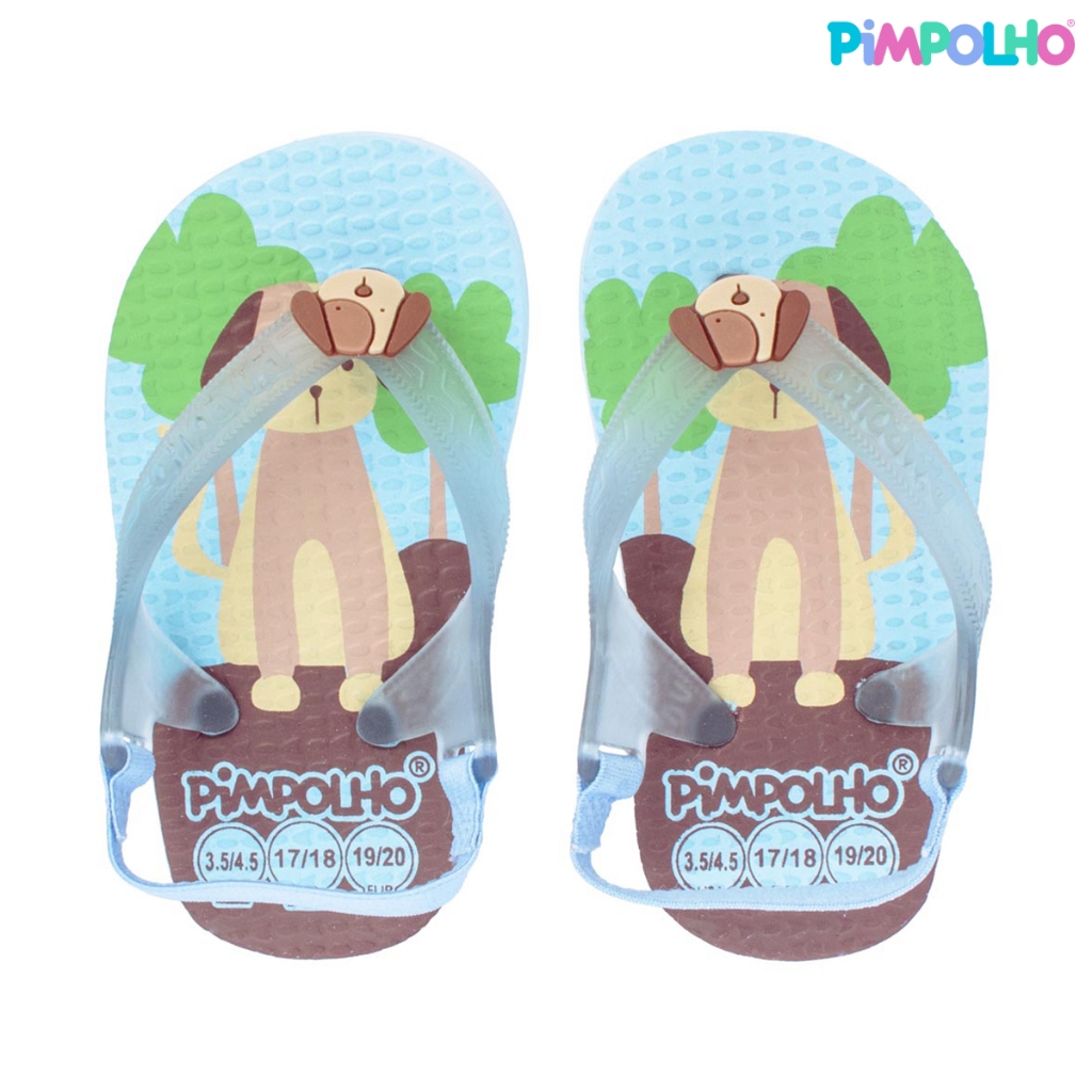 Sandália Praiana Baby Azul Cachorro Masculina Pimpolho em Oferta na Shopee