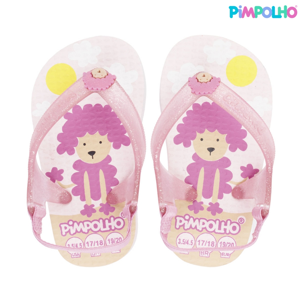 Sandália Praiana Baby Rosa Poodle Feminino Pimpolho em Oferta na Shopee