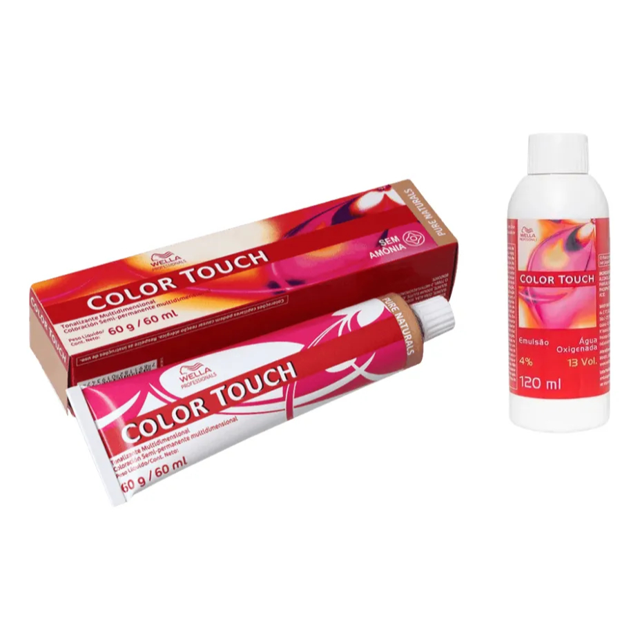 Kit Wella Color Touch Escolher A Cor + Emulsão 13v 4% 120ml