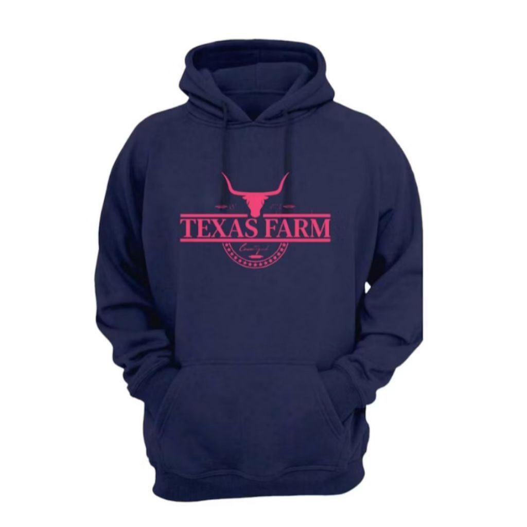 Moletom Texas Farm Casaco Feminino Country Cowgirl Boiadeira Flanelado Rodeio