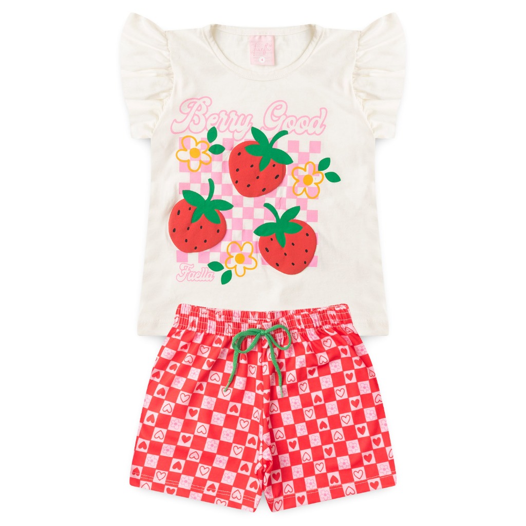 Conjunto Infantil Menina Verão 2 ao 14  - PRONTA ENTREGA em Oferta na Shopee