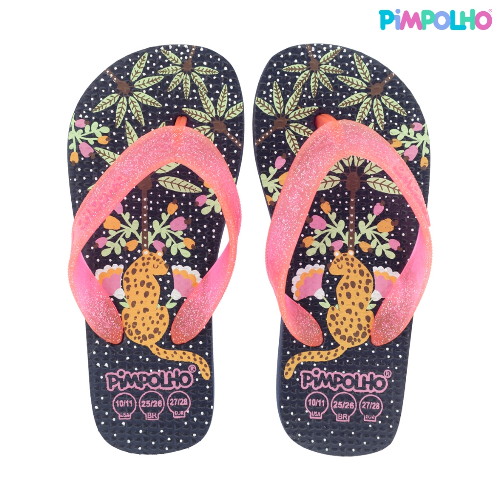 Sandália Praiana Kids Azul Onça Feminino Pimpolho em Oferta na Shopee