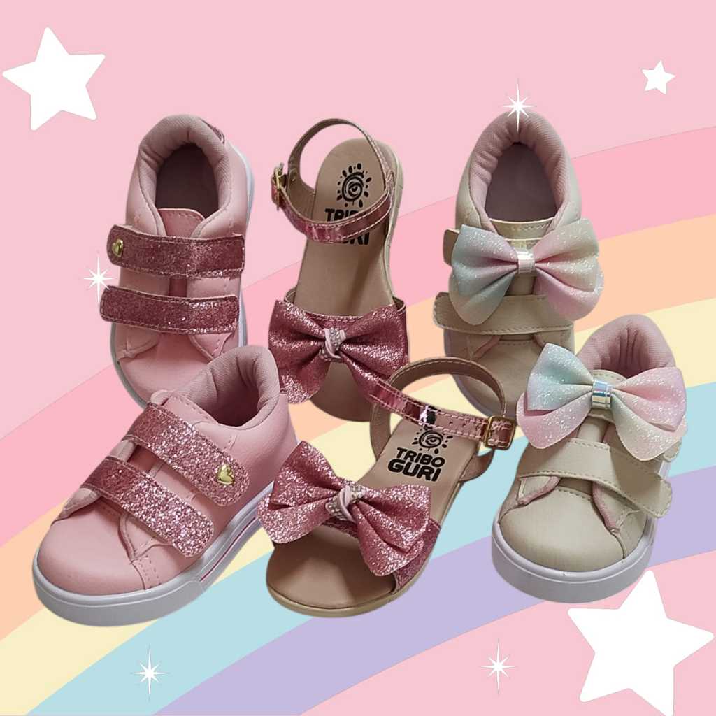 Combo 3 Pares ,2 Pares de Tênis e 1 Par de Sandália Qualidade e Conforto 20 ao 27. em Oferta na Shopee