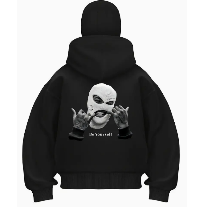 Moletom Blusa de Frio Casaco Seja Você Mesmo Gangster Careta Blusão Streetwear Novo!