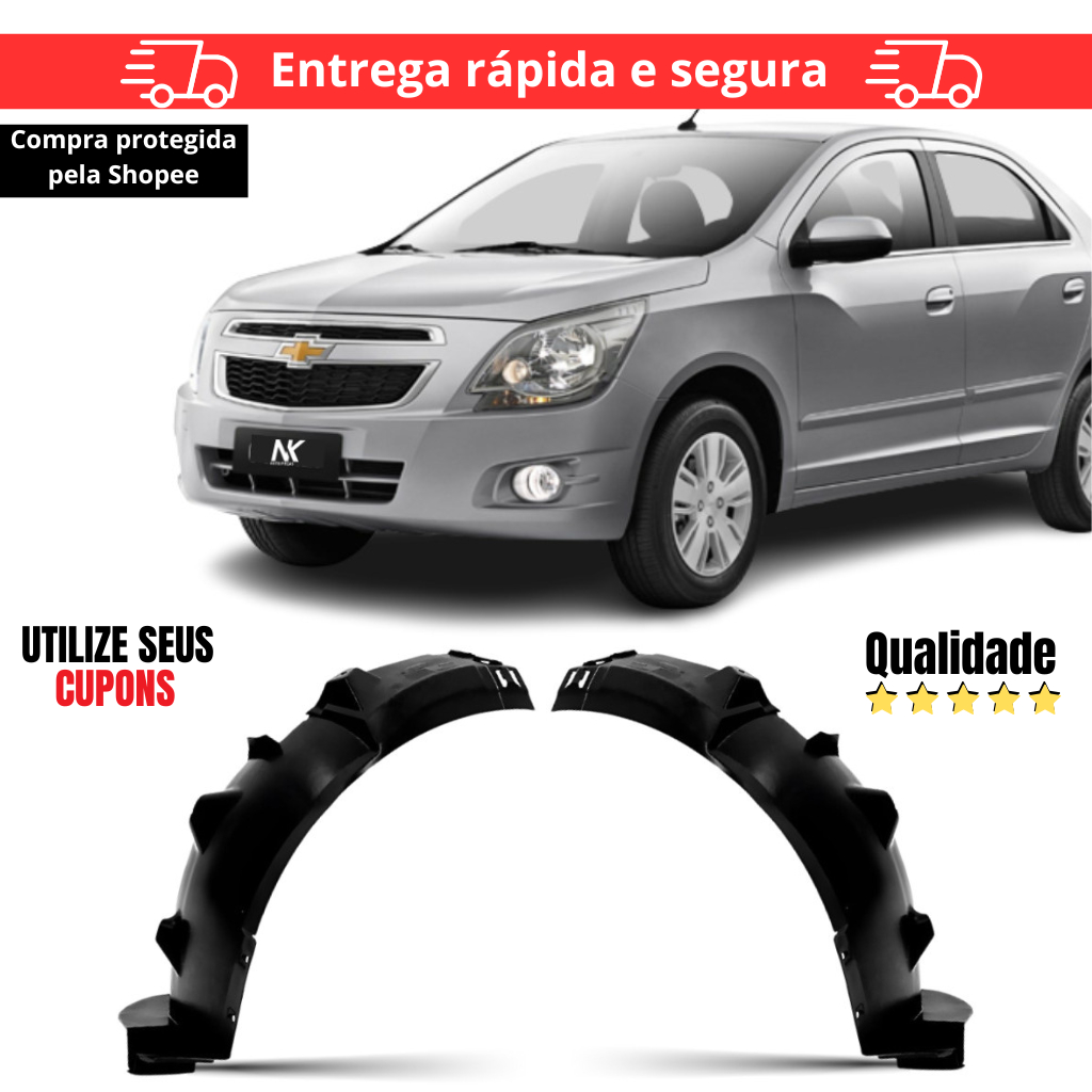 Par/Un Parabarro Dianteiro Cobalt 2012 2013 2014 2015 2016 Parte Tras