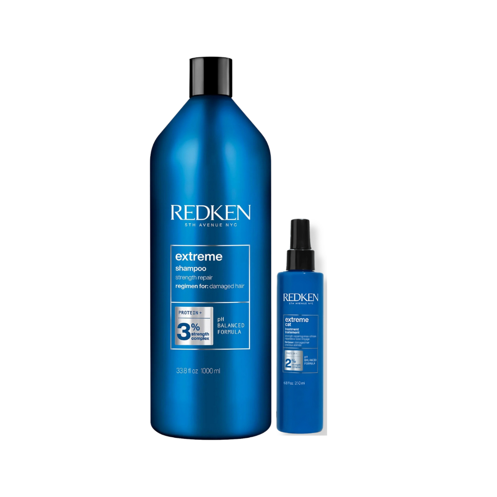 Kit Redken Extreme - Shampoo 1L e Tratamento Reconstrutor 250ml em Oferta na Shopee