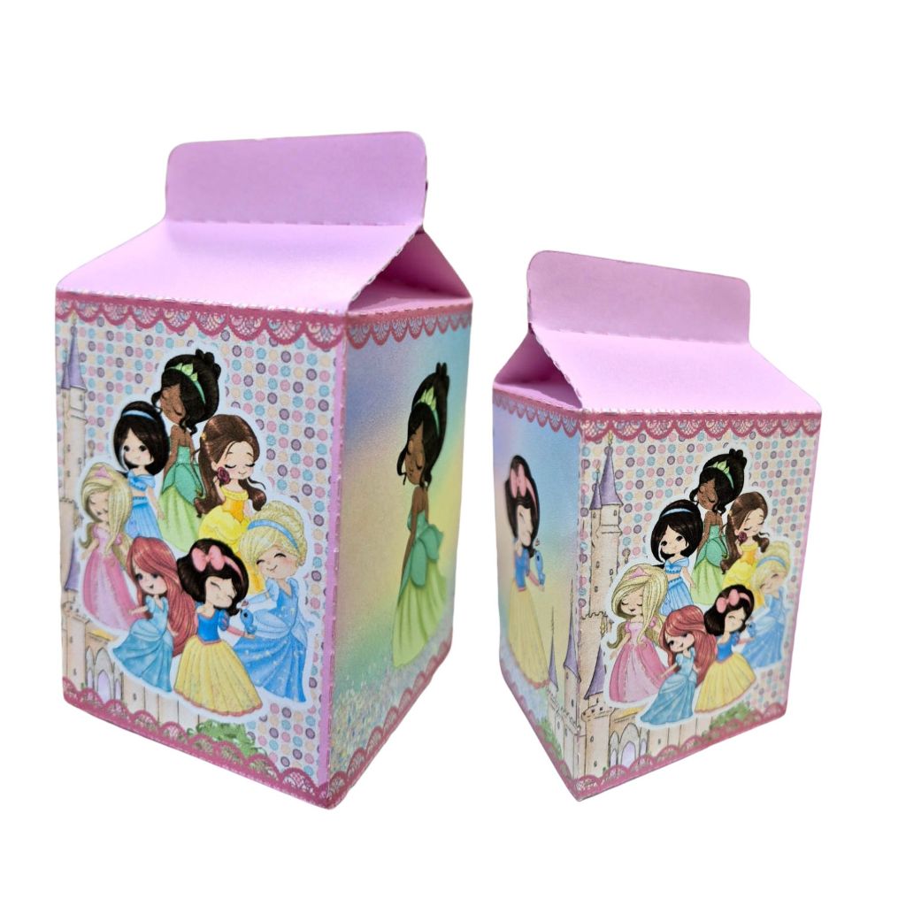 Kit 15 Caixinhas Princesas Baby Cut Lembrancinhas para Festa de Aniversario Caixinhas para Doces