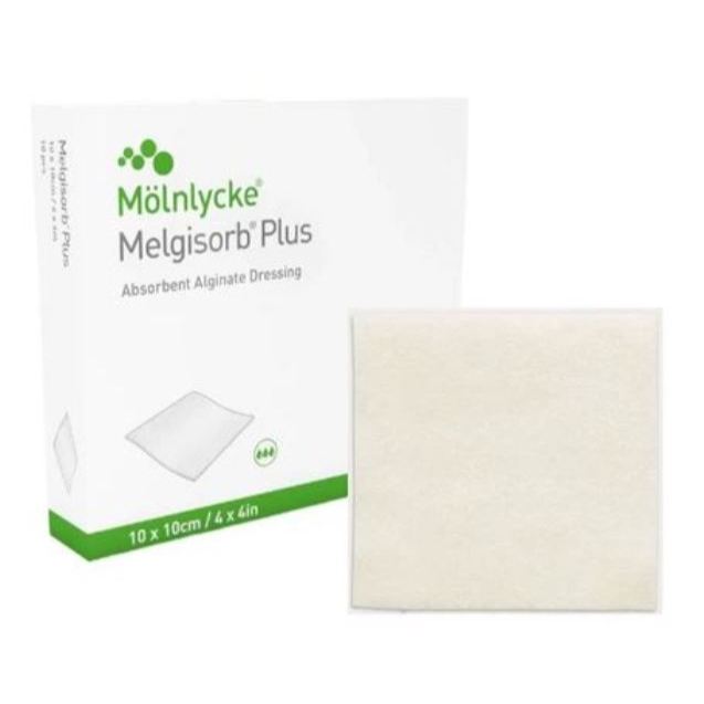 5 uni Curativo de Alginato Melgisorb Plus 10 x 10 cm  - Mölnlycke Healt Care