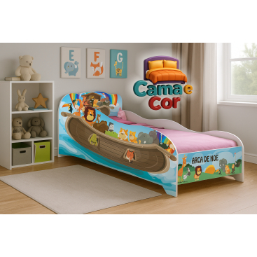 Kit Adesivo Papel de Parede Cama Carruagem Menino e Menina Infantil e Solteiro Premium
