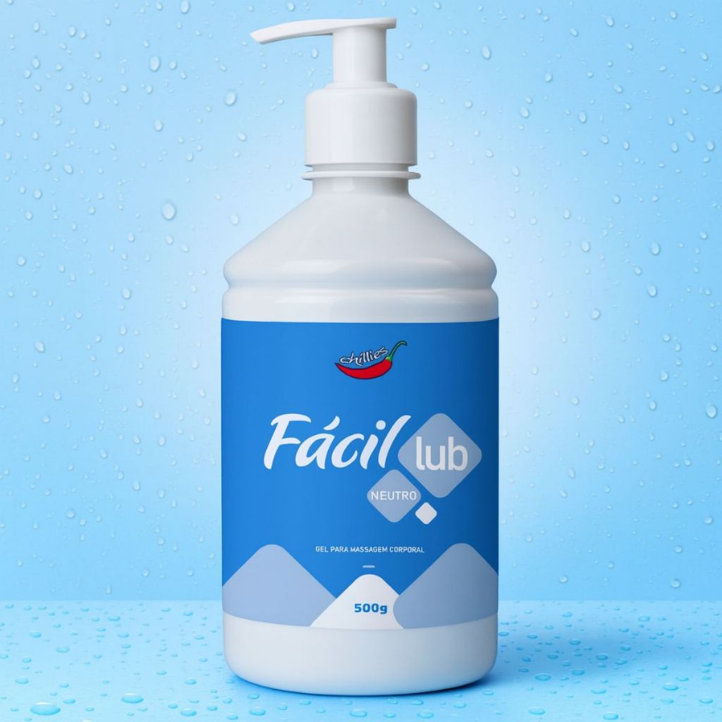 Fácil Lub Gel para Massagem Corporal Neutro 500g Chillies em Oferta na Shopee