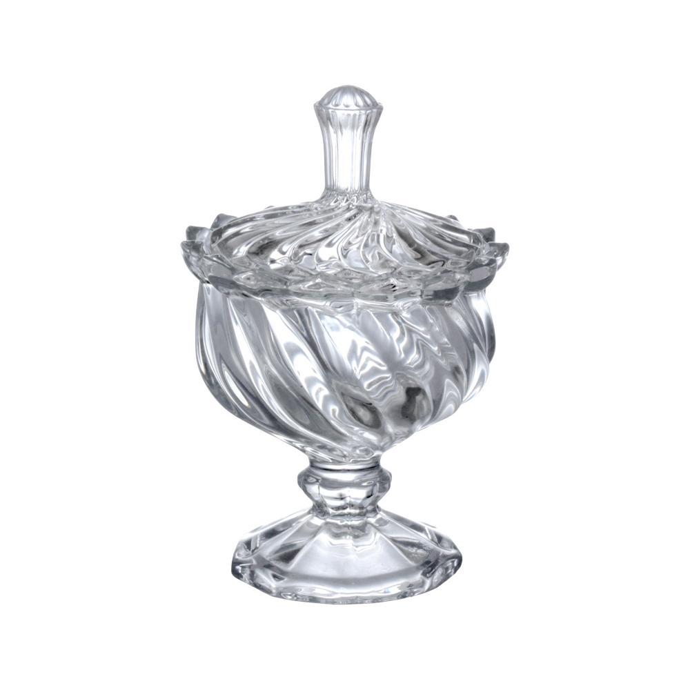 Potiche de Vidro 15cm, Bomboniere de Vidro, Baleiro de Vidro