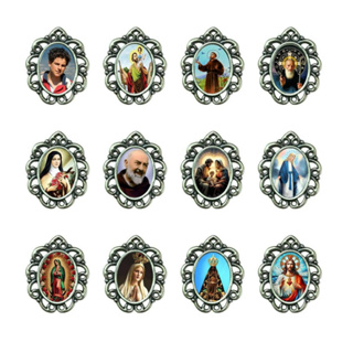 Medalha resinada com Santos de Devoção Simbolos Católicos Ouro velho 12 ou 30 unidades para artesanto religioso católico em Oferta na Shopee