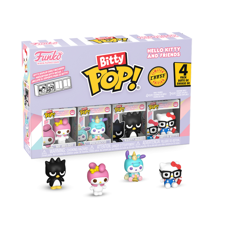 FUNKO BITTY POP HELLO KITTY MY MELODY 4PACK 85716 NOVO ORIGINAL