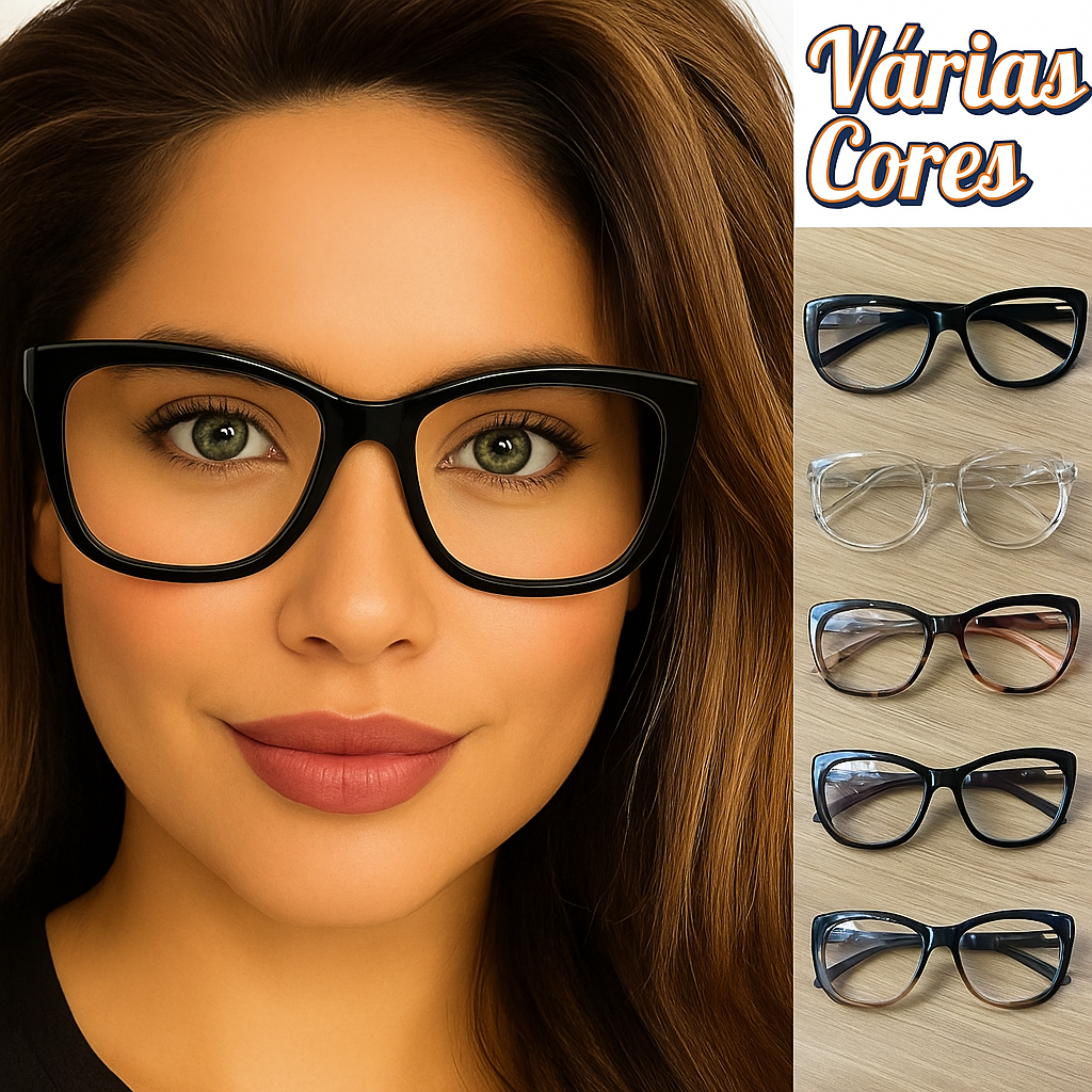 oculos de grau feminino novo modelo da moda em Oferta na Shopee