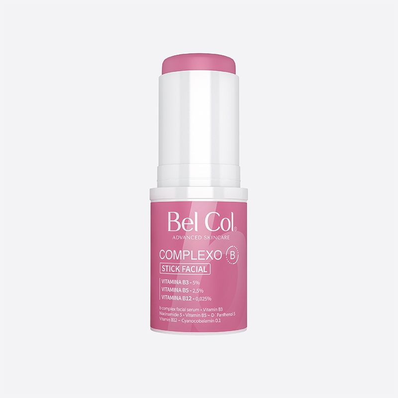 Stick Facial 10% - Vitaminas B3, B5 e B12 Complexo B 15g Bel Col - ideal pós procedimentos estéticos