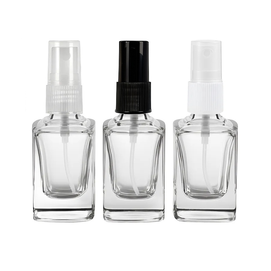 10 Frasco Vidro 10ml Quadrado Válvula Spray Para Perfumes