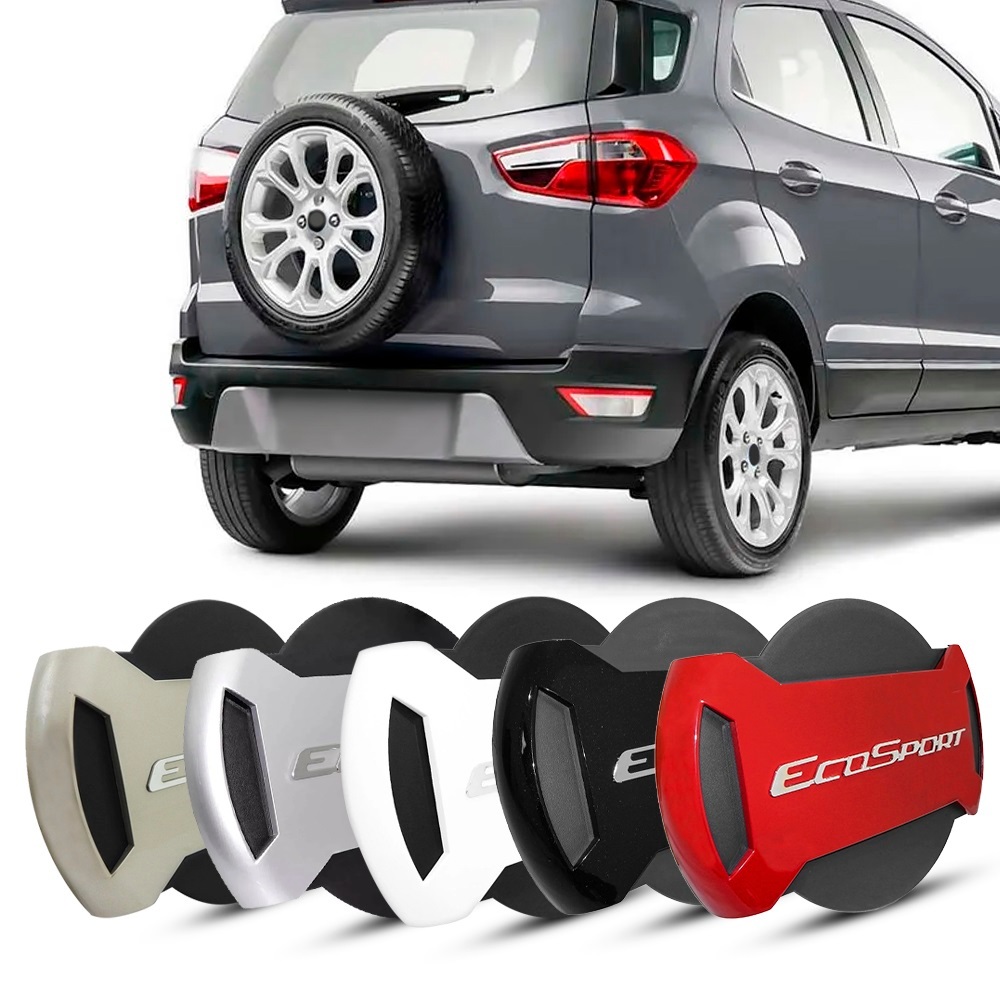 Capa de Estepe Rígida para Ecosport 2008 a 2021 Capa Parcial Aros 15 16 17 Todas Cores Nome Cromado