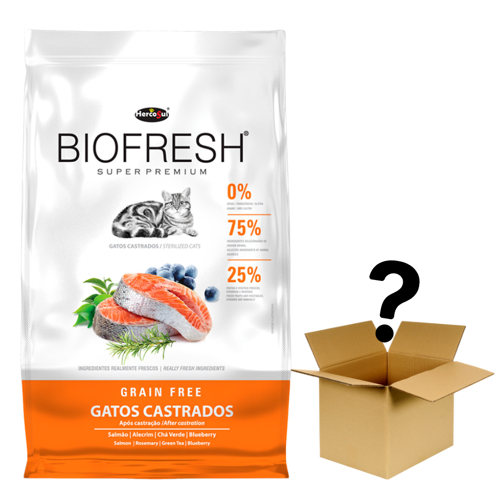 Ração Biofresh Gatos Castrados 7,5Kg + Surpresa em Oferta na Shopee