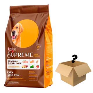 Ração Quatree Supreme Cães Adultos Raças Médias e Grandes Frango e Batata Doce 20kg em Oferta na Shopee