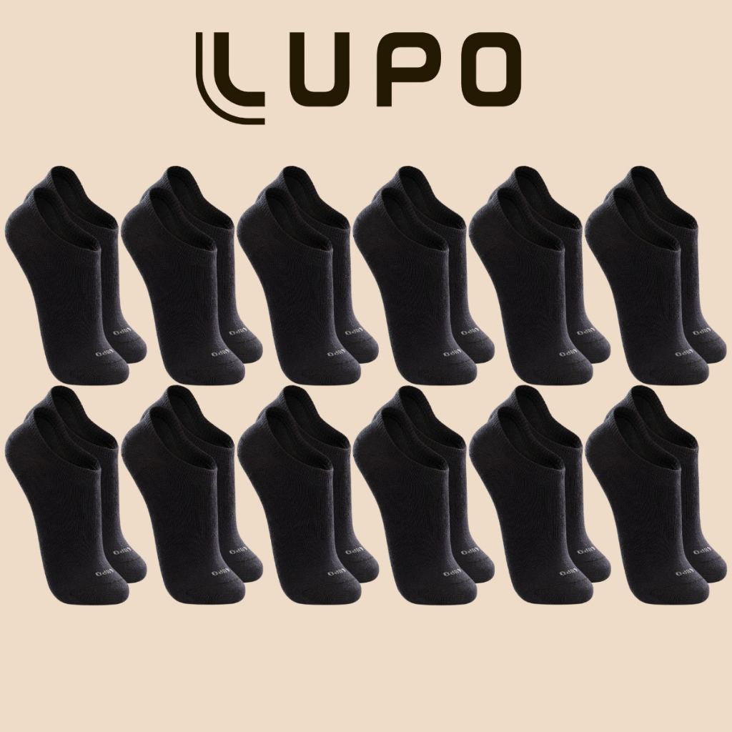 Kit 12 Pares Meias Esportivas Algodao Lupo Soquete Sapatilha Invisivel Unissex Original
