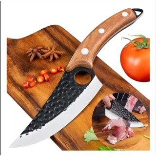 Faca Artesanal Inox com Bainhem couro legítimoa  para Churrasco Cozinha em Oferta na Shopee