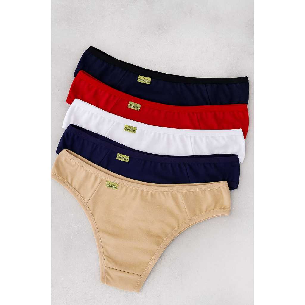Calcinha Tanga Algodão Confort Larga Para Dia A Dia Tamanho Adulto em Oferta na Shopee