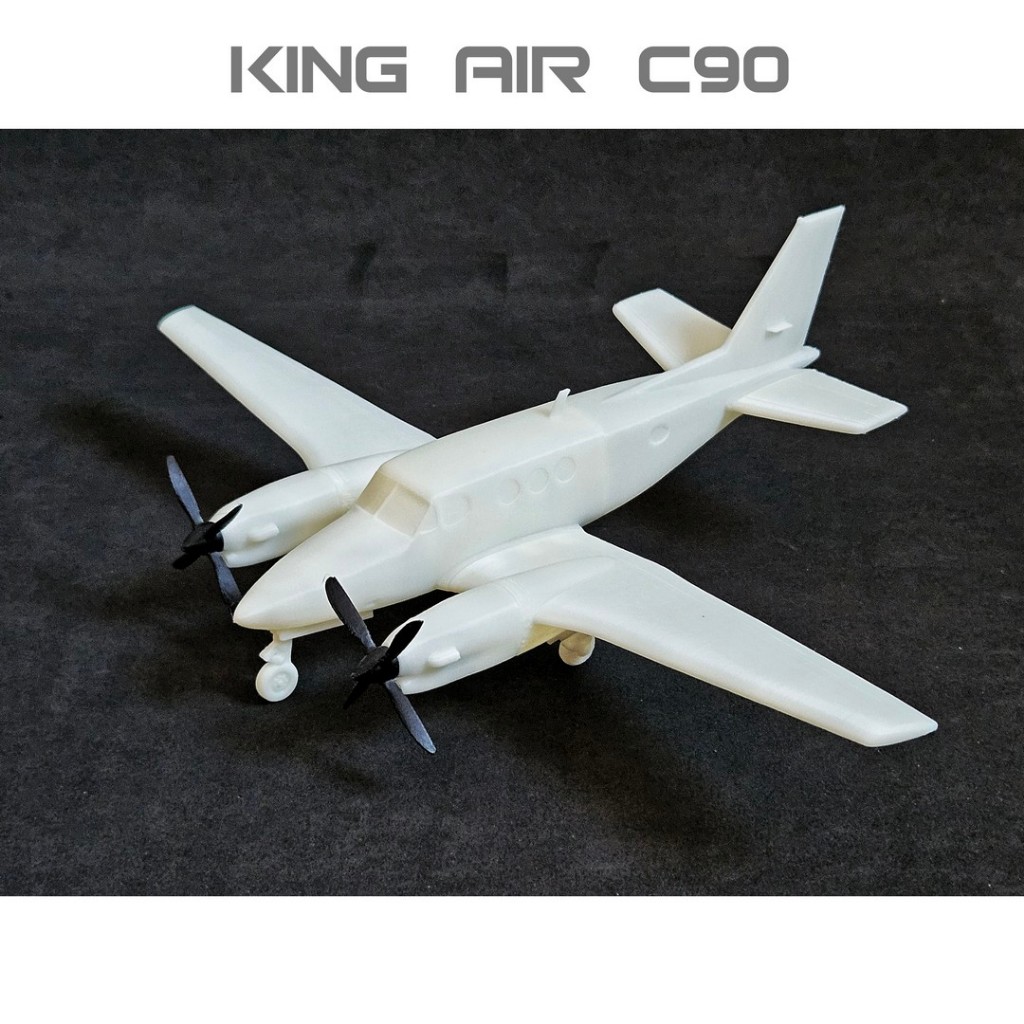 Avião King Air C90 Maquete 1:48 1:72 Plastimodelo