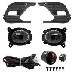 Kit Farol de Milha LED Friso Cromo Novo Polo 2023 em diante Highline Botão modelo Painel