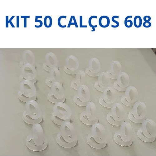 KIT COM 50 CALÇOS DE ROLAMENTOS 608 - SUBSTITUI AS BUCHAS DE 8MM/29MM em Oferta na Shopee