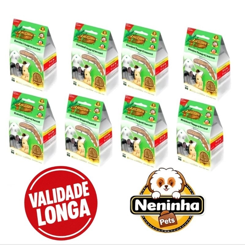 Kit  Biscoitos Para Roedores Petisco Biscottini Pet 80 gr em Oferta na Shopee
