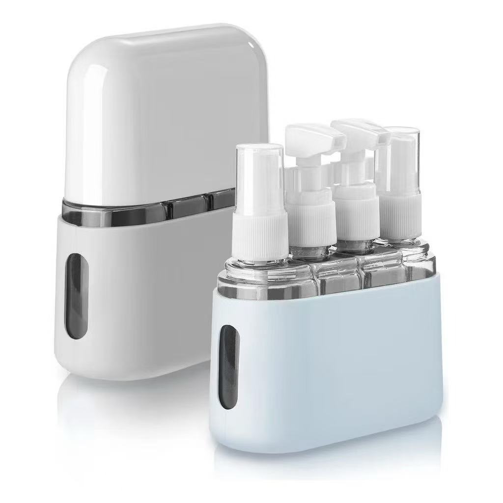 Conjunto com 4 Frascos Portáteis de Viagem –Adequado para Álcool, Sabonete e Cosméticos em Oferta na Shopee