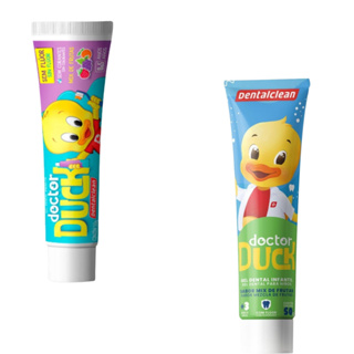 Gel Creme Dental Infantil Doctor Duck Mix Frutas Dentalclean em Oferta na Shopee