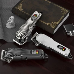 Máquina De Cortar Cabelo e Barba Profissional Portátil Recarregável