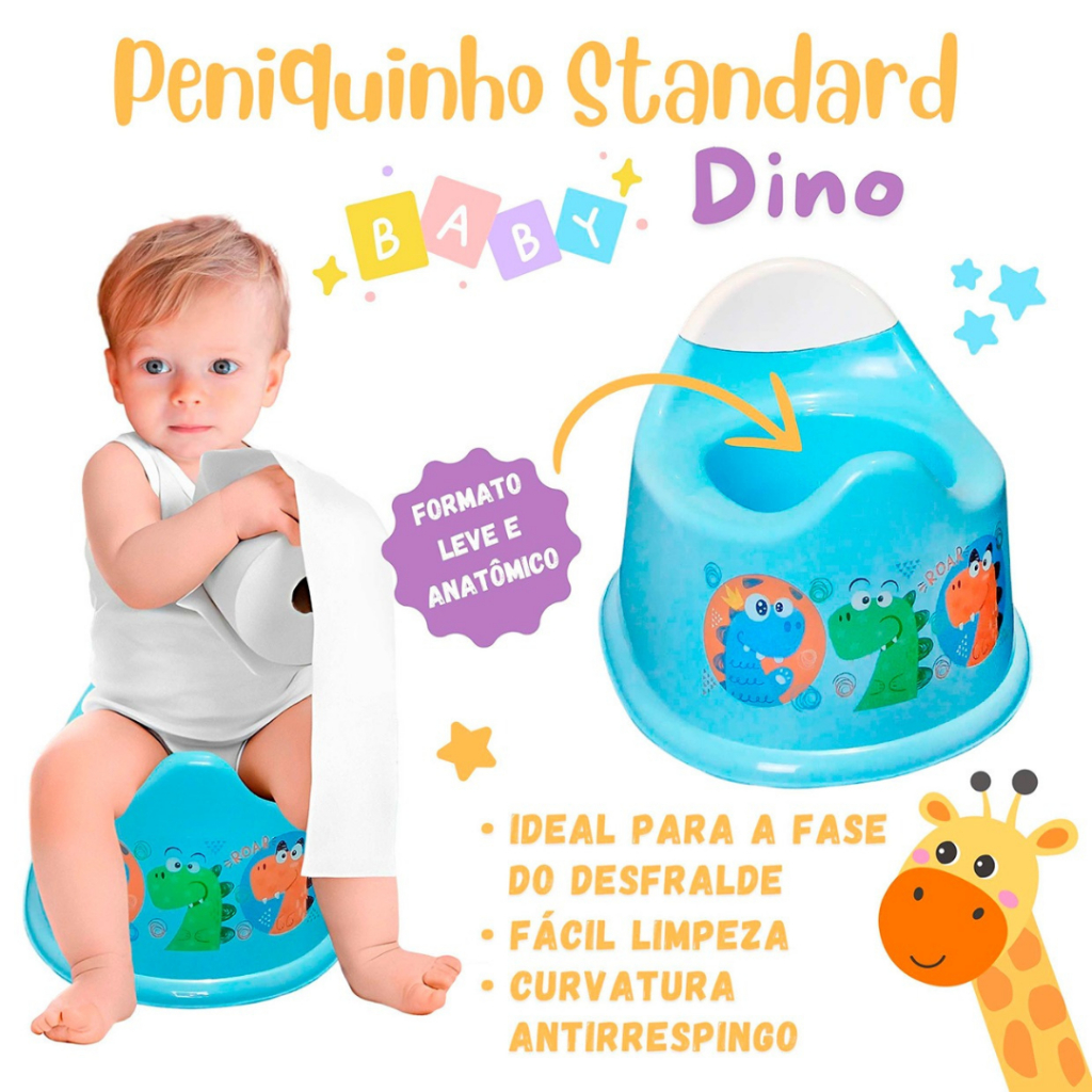 Troninho Penico Infantil Standard Dino, Ballet ou Zoo – Scorpion