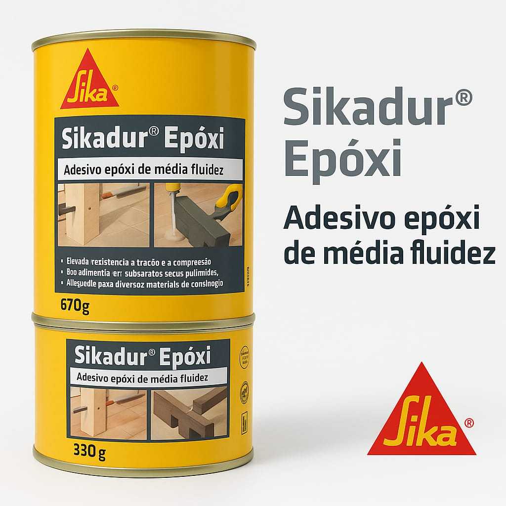 Adesivo Cola Concreto Trinca Sikadur Epoxi 1kg