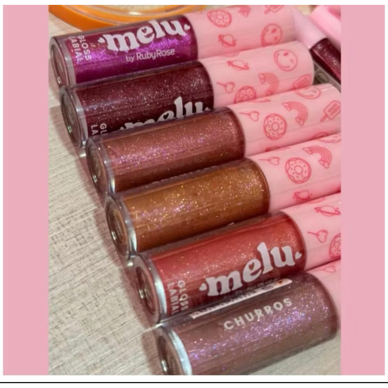 Gloss Labial Brilhante Melu by Ruby Rose Nova Fórmula Gloss Brilhante Lip Gloss em Oferta na Shopee