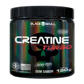 Creatine Turbo - 150g CAVEIRA PRETA em Oferta na Shopee