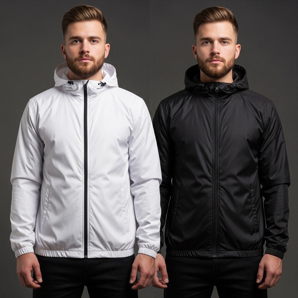 Kit 2 Jaqueta Corta Vento P ao G4 Masculino Impermeável Liso Inverno Capuz Ziper Kit 2 Jaqueta Corta Vento P ao G4 Masculino Impermeável Liso Inverno Capuz Ziper