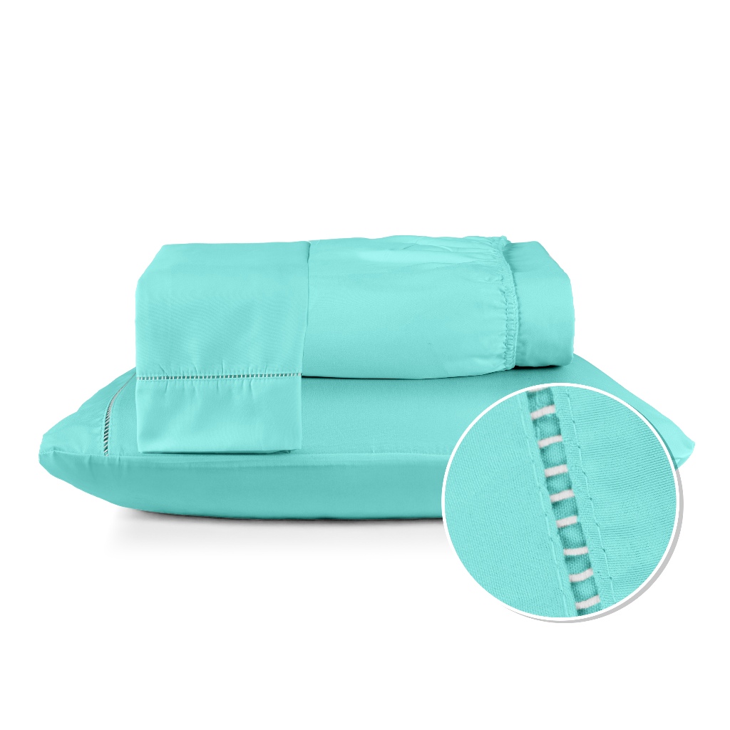 Jogo De Lençol 400 Fios Solteiro Casal Queen King Berço Ponto Palito Macio e Suave Hotel em Oferta na Shopee