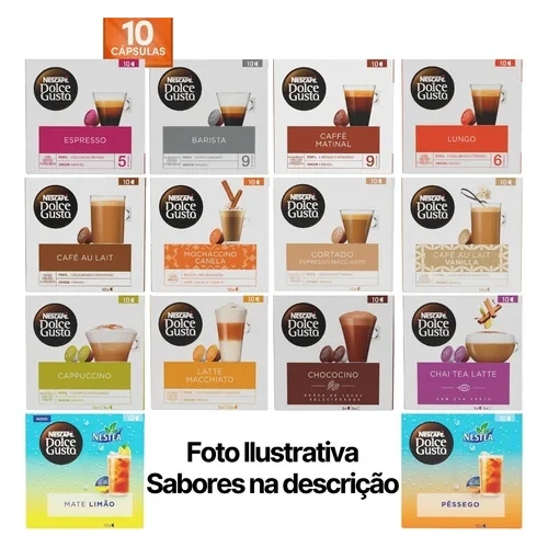 Capsulas Dolce Gusto + Barato Escolha Os Sabores Combo 6 Cxs