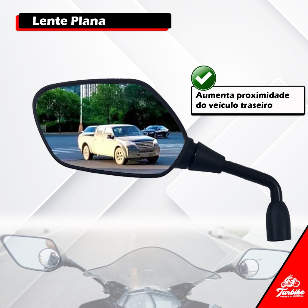 Retrovisor Modelo Z400 Honda Para 160 Titan Fan Start Cargo Cg 125 150 Twister Cb 250 Rosca Fixo — imagem 2 de 2