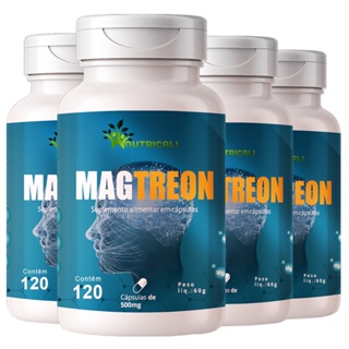 KIT C/4 Un Magnésio L Treonato 500mg Mag Treon 480 Capsulas Nutricali em Oferta na Shopee