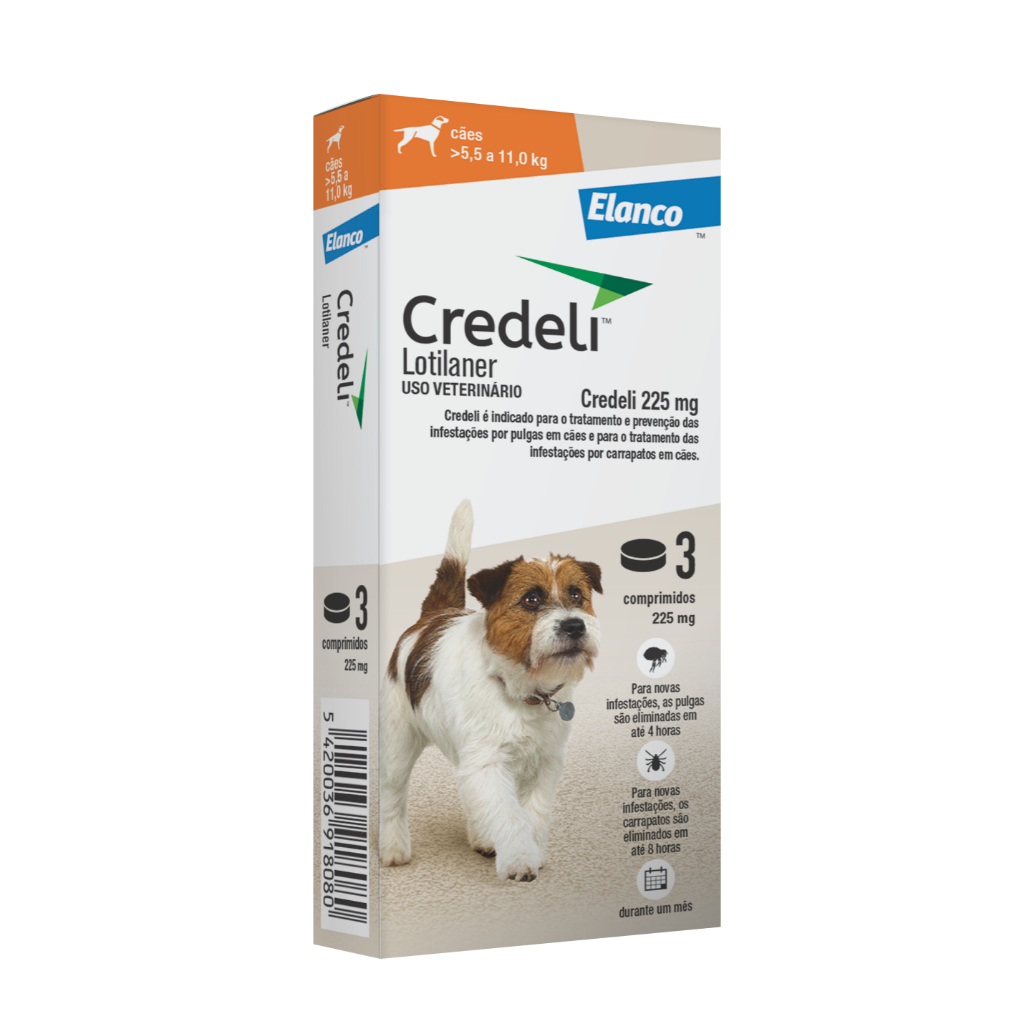 Detalhes do Antipulgas Elanco Credeli 225mg Caes 1 Comprimido