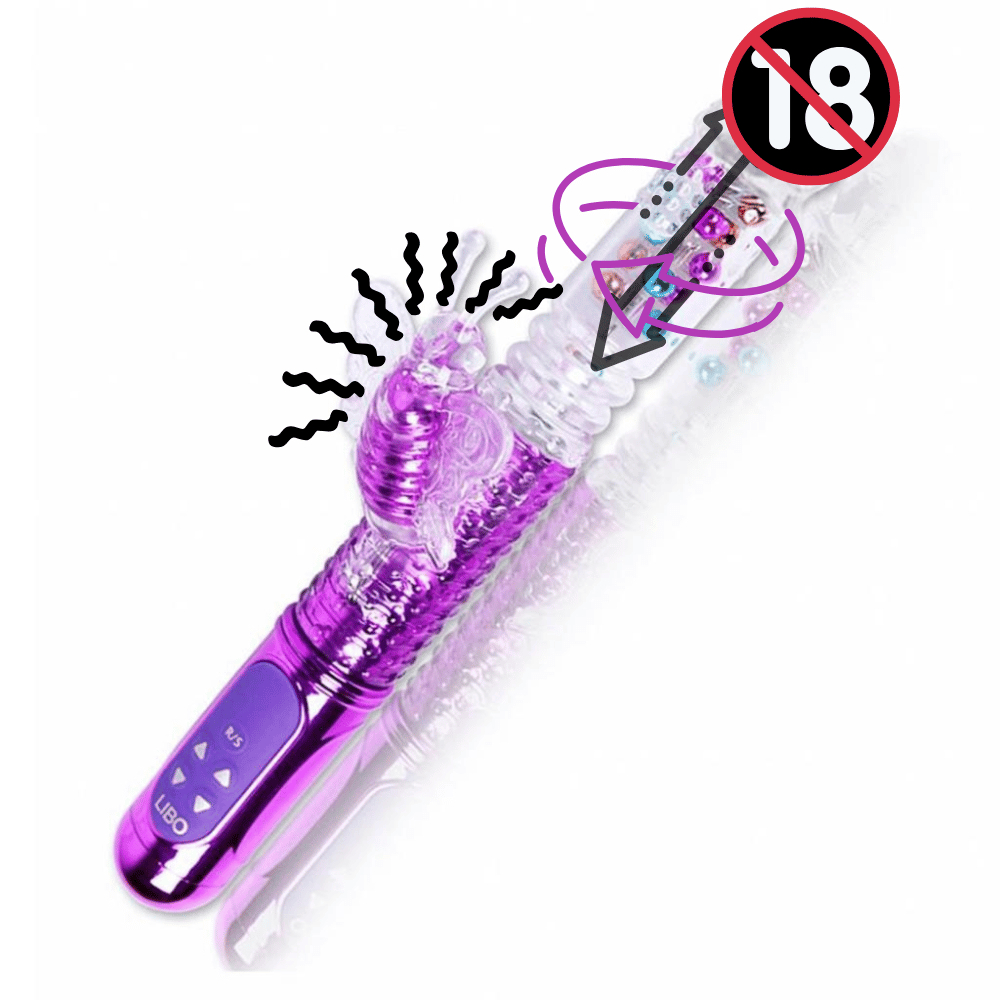 Jack Vibrador Rotativo Vai E Vem Giratorio Usb Recarregavel