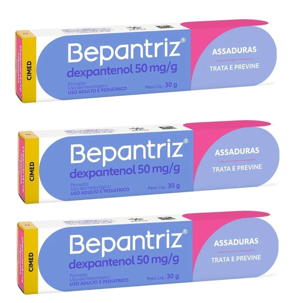 KIT C/3 UNID. POMADA BEPANTRIZ 30g cada