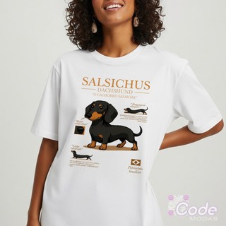 Camisa Camiseta Unissex Cachorro Salsichus Dachshund