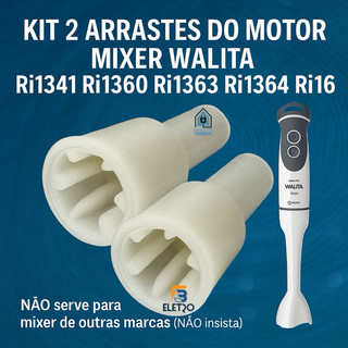 2 Arrastes do Motor para Mixer Philips Walita RI1363 RI1364 Ri1366 Ri1600 Ri1602 ( NÃO serve Elgin nem Multilaser )