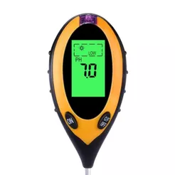 Medidor Digital 4x1 Ph Umidade Luminosidade Temperatura Solo Aparelho Portátil